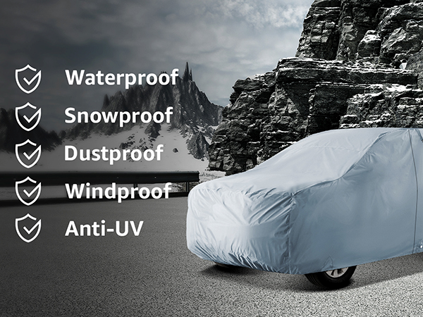 Waterproof Snowproof Dustproof Windproof Anti-UV Checks