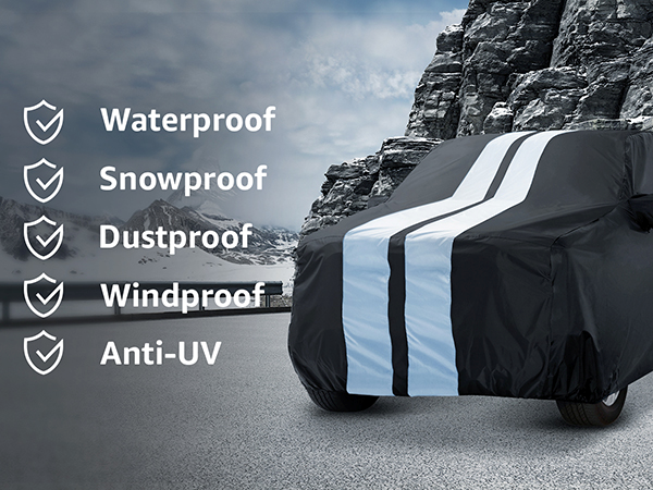 Waterproof Snowproof Dustproof Windproof Anti-UV Checks