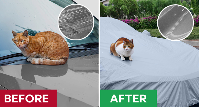 protective outer poly vinyl blend car cover